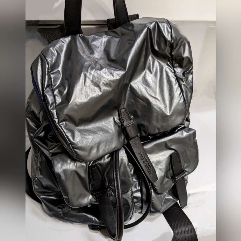 Kenneth Cole Silver Water Resistant Mini Backpack